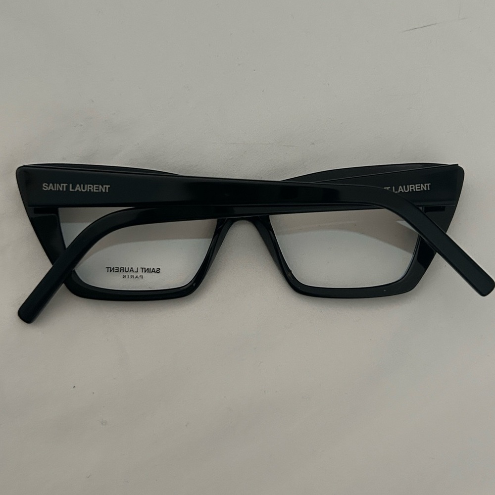 Saint Laurent Black SL 276 MICA Cat-Eye Glasses - Picture 7 of 9